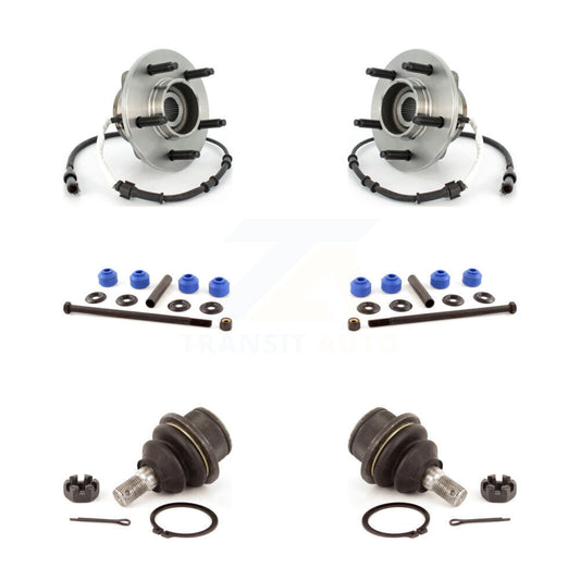 Hub Bearing Lower Ball Joint And Sway Bar Link Front Kit For Ford F-150 Heritage