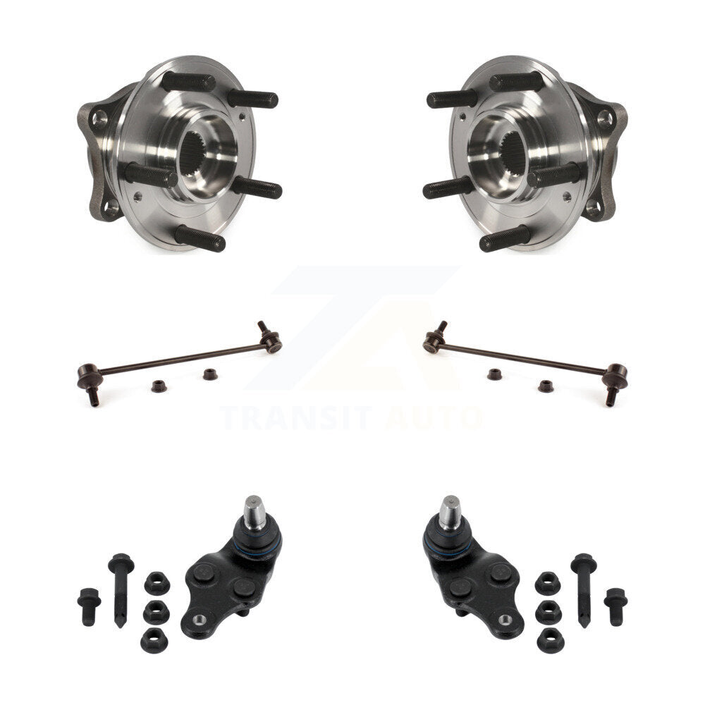 Hub Bearing Lower Ball Joint & Sway Bar Link Front Kit For 2015-2021 Kia Sedona
