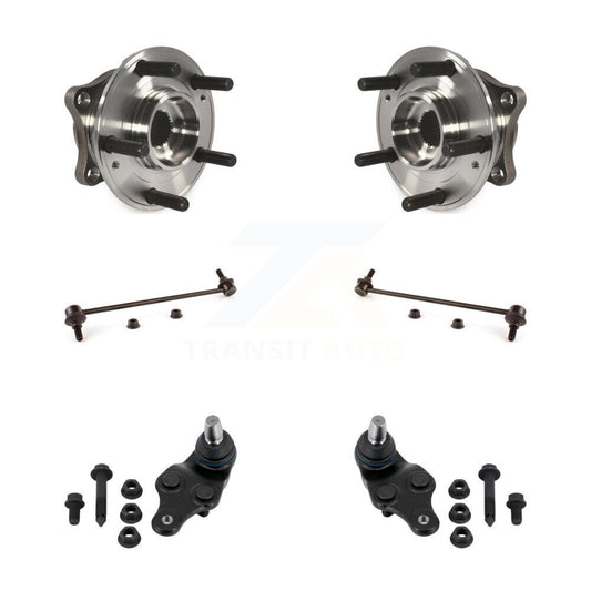 Hub Bearing Lower Ball Joint & Sway Bar Link Front Kit For 2015-2021 Kia Sedona