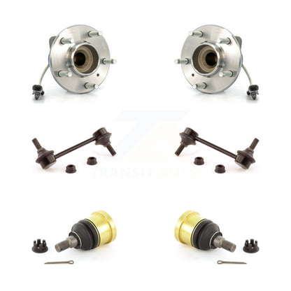 Hub Bearing Lower Ball Joint Sway Bar Stabilizer Link Front Kit For Cadillac CTS