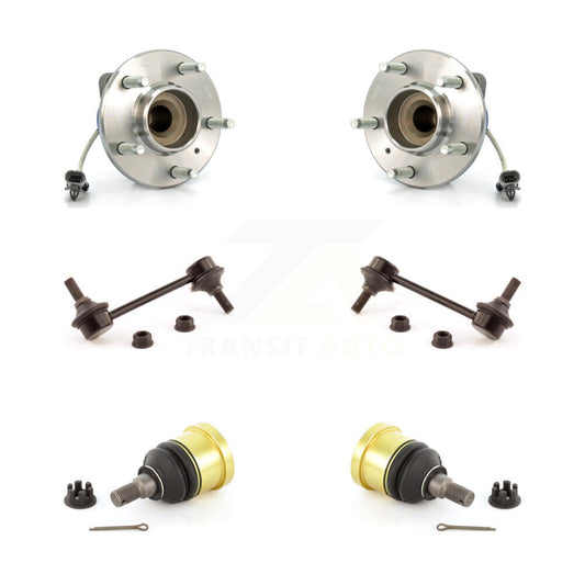 Hub Bearing Lower Ball Joint Sway Bar Stabilizer Link Front Kit For Cadillac CTS