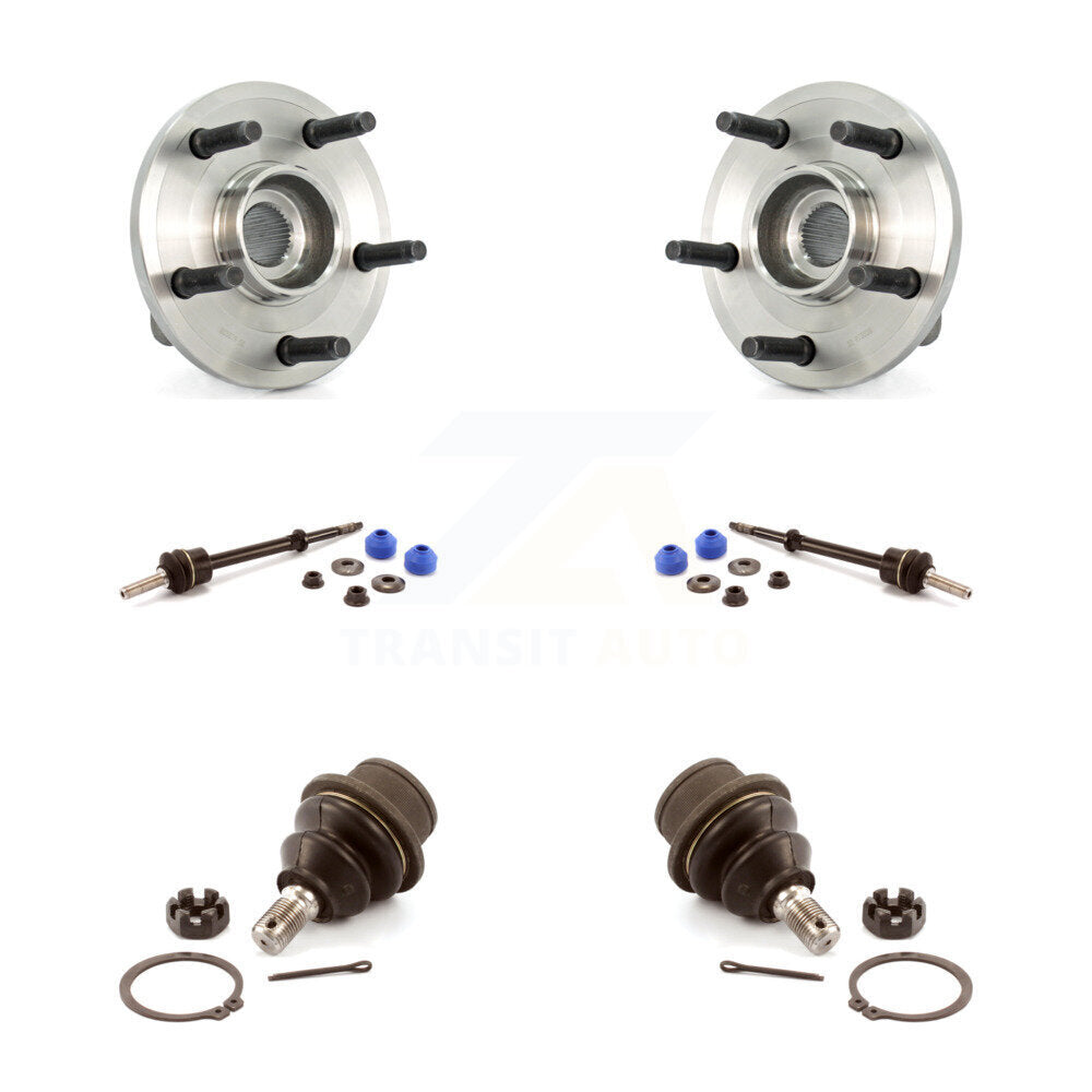 Hub Bearing Lower Ball Joint & Link Front Kit For Dodge Dakota Mitsubishi Raider