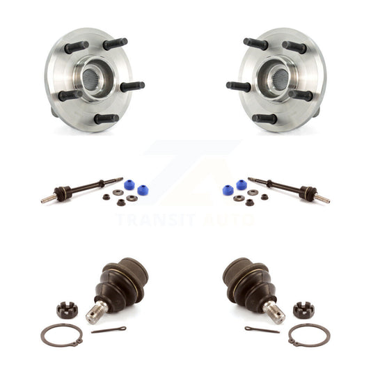 Hub Bearing Lower Ball Joint & Link Front Kit For Dodge Dakota Mitsubishi Raider