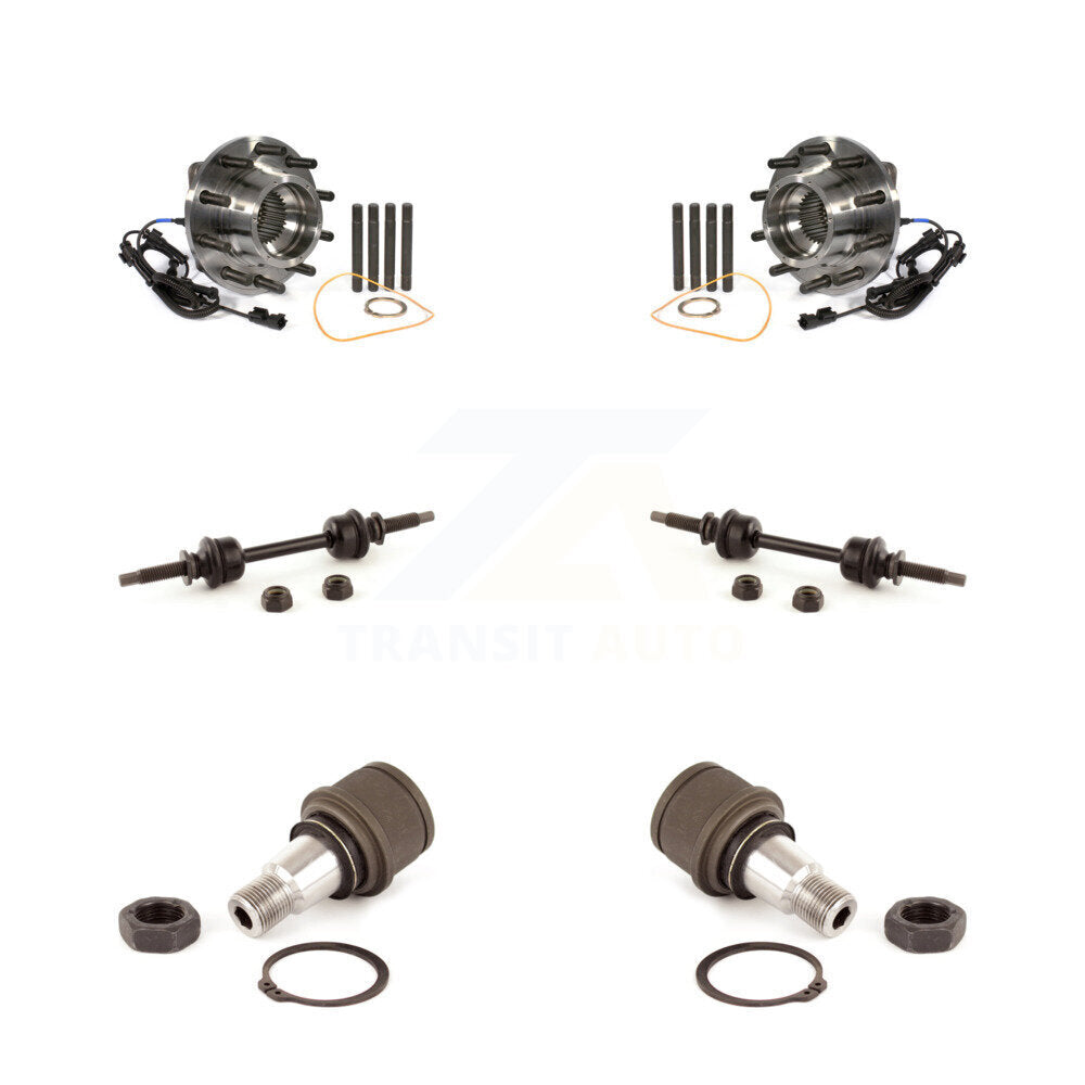 Hub Bearing Lower Ball Joint & Sway Bar Link Front Kit For Ford F-450 Super Duty