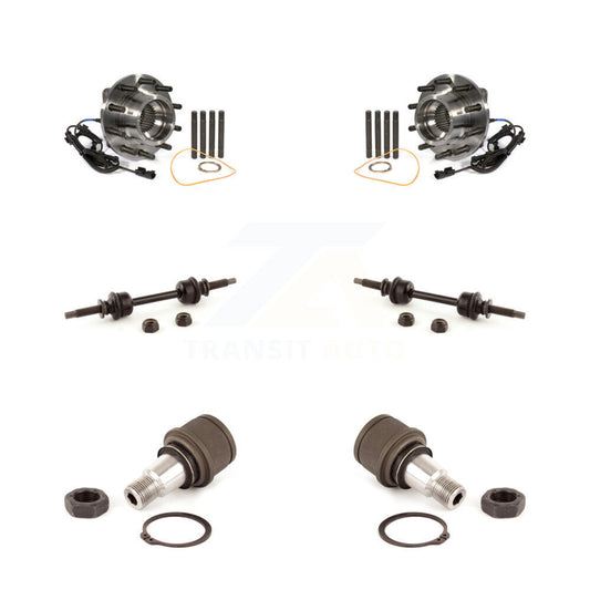 Hub Bearing Lower Ball Joint & Sway Bar Link Front Kit For Ford F-450 Super Duty