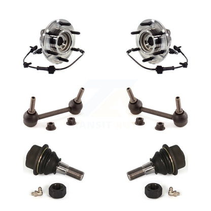 Hub Bearing Lower Ball Joint Sway Bar Link Front Kit For 2009-2010 Hummer H3T H3