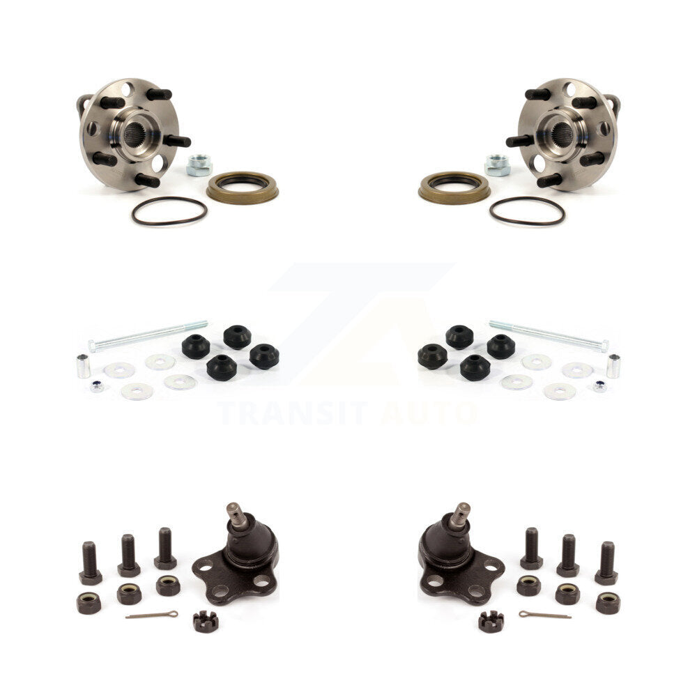 Bearing Lower Ball Joint & Link Front Kit For Chevrolet Cavalier Pontiac Sunfire
