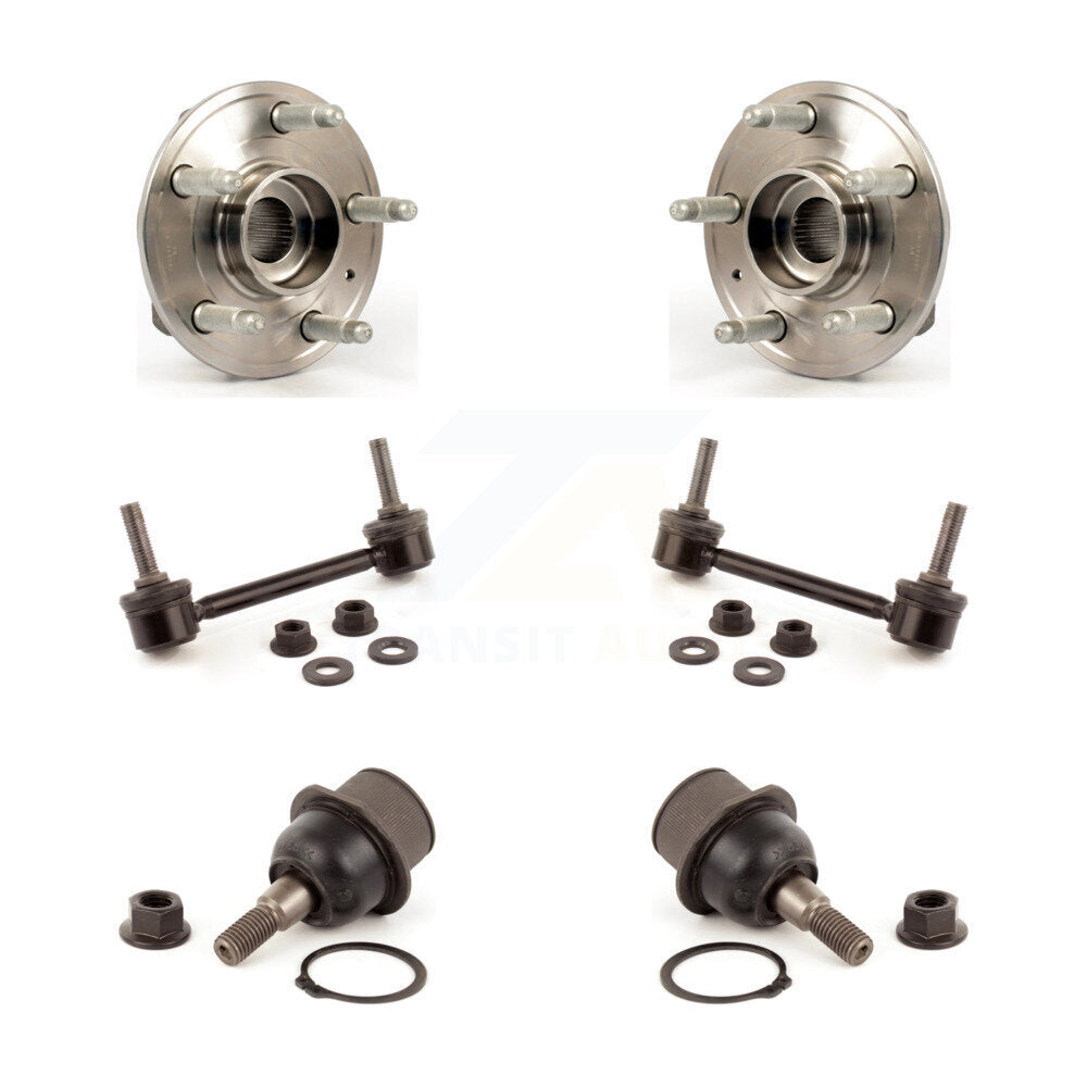 Hub Bearing Lower Ball Joint Sway Bar Stabilizer Link Front Kit For Cadillac CTS