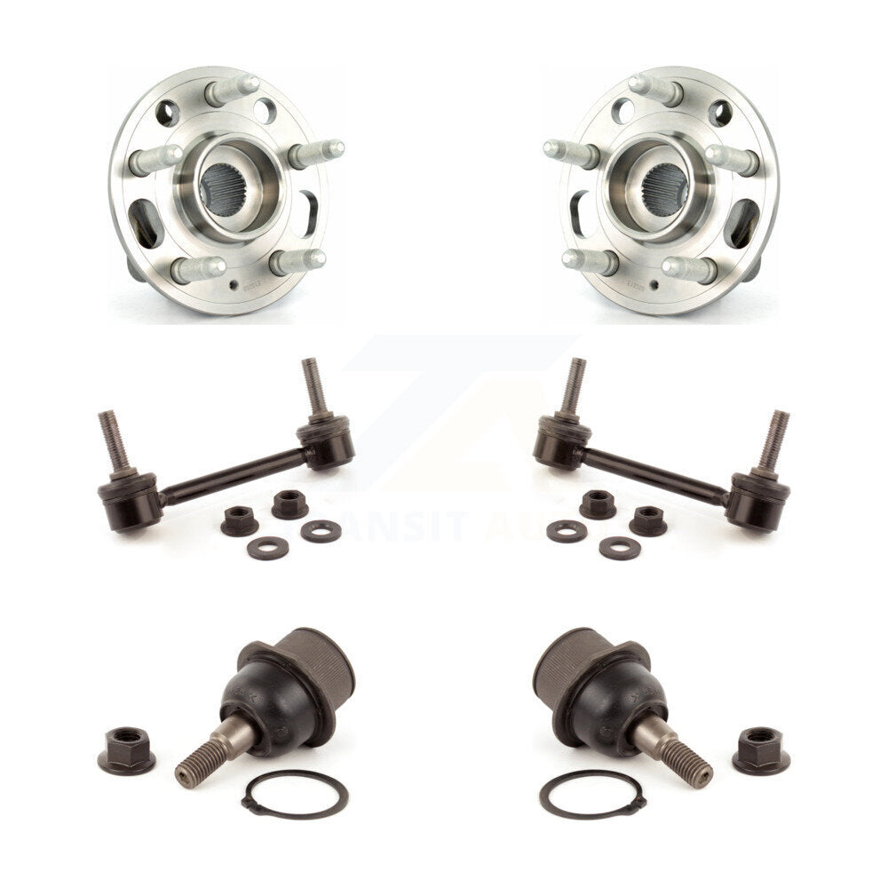 Hub Bearing Lower Ball Joint Sway Bar Stabilizer Link Front Kit For Cadillac CTS