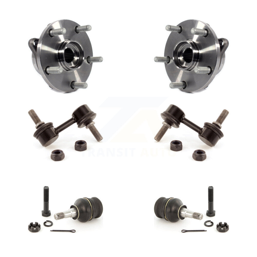 Hub Bearing Lower Ball Joint Sway Bar Link Front Kit For Subaru Impreza WRX STI