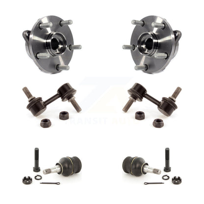 Hub Bearing Lower Ball Joint Sway Bar Link Front Kit For Subaru Impreza WRX STI
