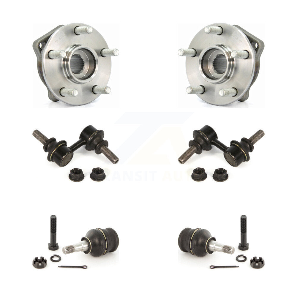 Hub Bearing Lower Ball Joint Sway Bar Link Front Kit For 2010-2014 Subaru Legacy
