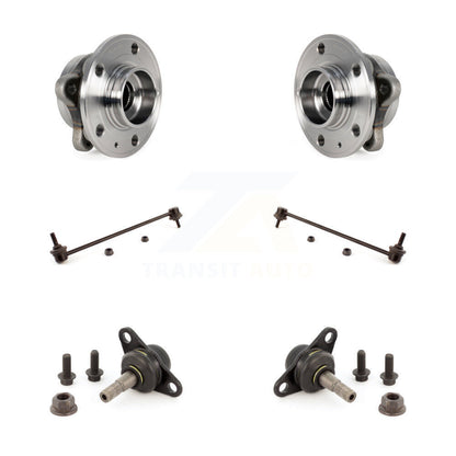 Hub Bearing Lower Ball Joint & Sway Bar Stabilizer Link Front Kit For Volvo XC90
