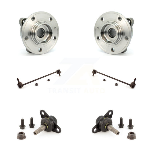 Hub Bearing Lower Ball Joint & Sway Bar Stabilizer Link Front Kit For Volvo XC90