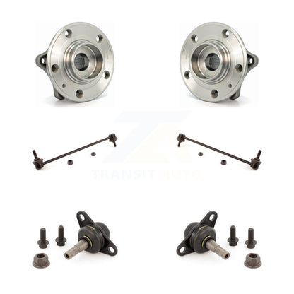Hub Bearing Lower Ball Joint & Sway Bar Stabilizer Link Front Kit For Volvo S60