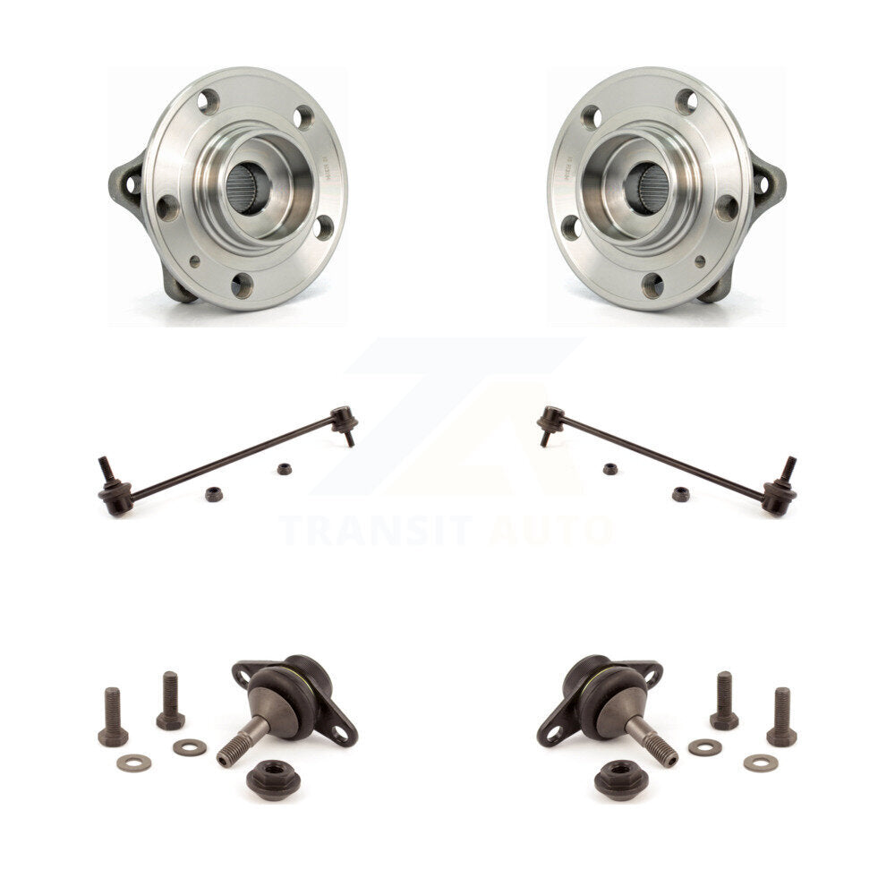 Hub Bearing Lower Ball Joint Sway Bar Link Front Kit For Volvo S60 XC70 V70 S80