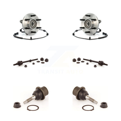 Hub Bearing Lower Ball Joint & Link Front Kit For Ford F-150 Lincoln Mark LT 4WD