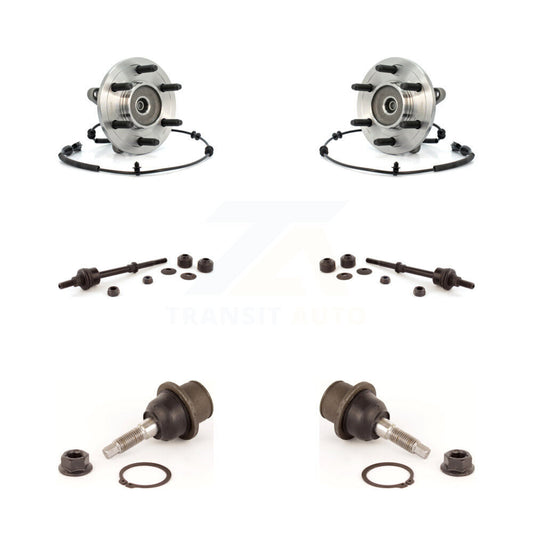Hub Bearing Lower Ball Joint & Link Front Kit For Ford F-150 Lincoln Mark LT 4WD