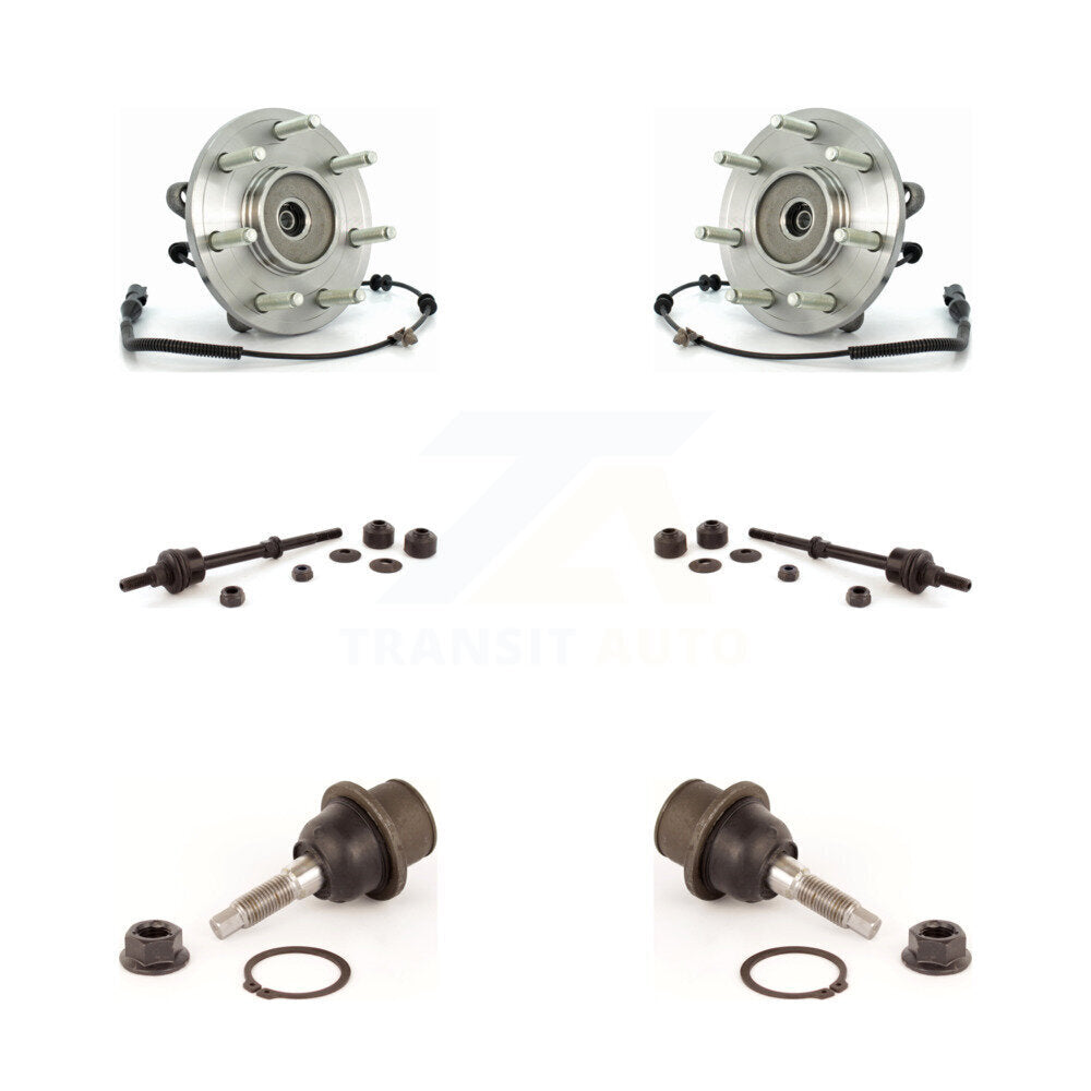 Hub Bearing Lower Ball Joint & Link Front Kit For Ford F-150 Lincoln Mark LT 4WD
