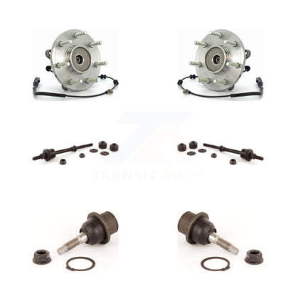 Hub Bearing Lower Ball Joint & Link Front Kit For Ford F-150 Lincoln Mark LT 4WD
