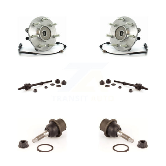 Hub Bearing Lower Ball Joint & Link Front Kit For Ford F-150 Lincoln Mark LT 4WD