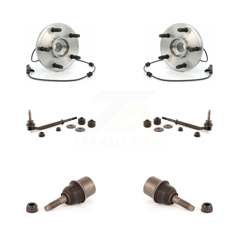 Hub Bearing Lower Ball Joint Sway Bar Link Front Kit For 2004-2005 Dodge Durango