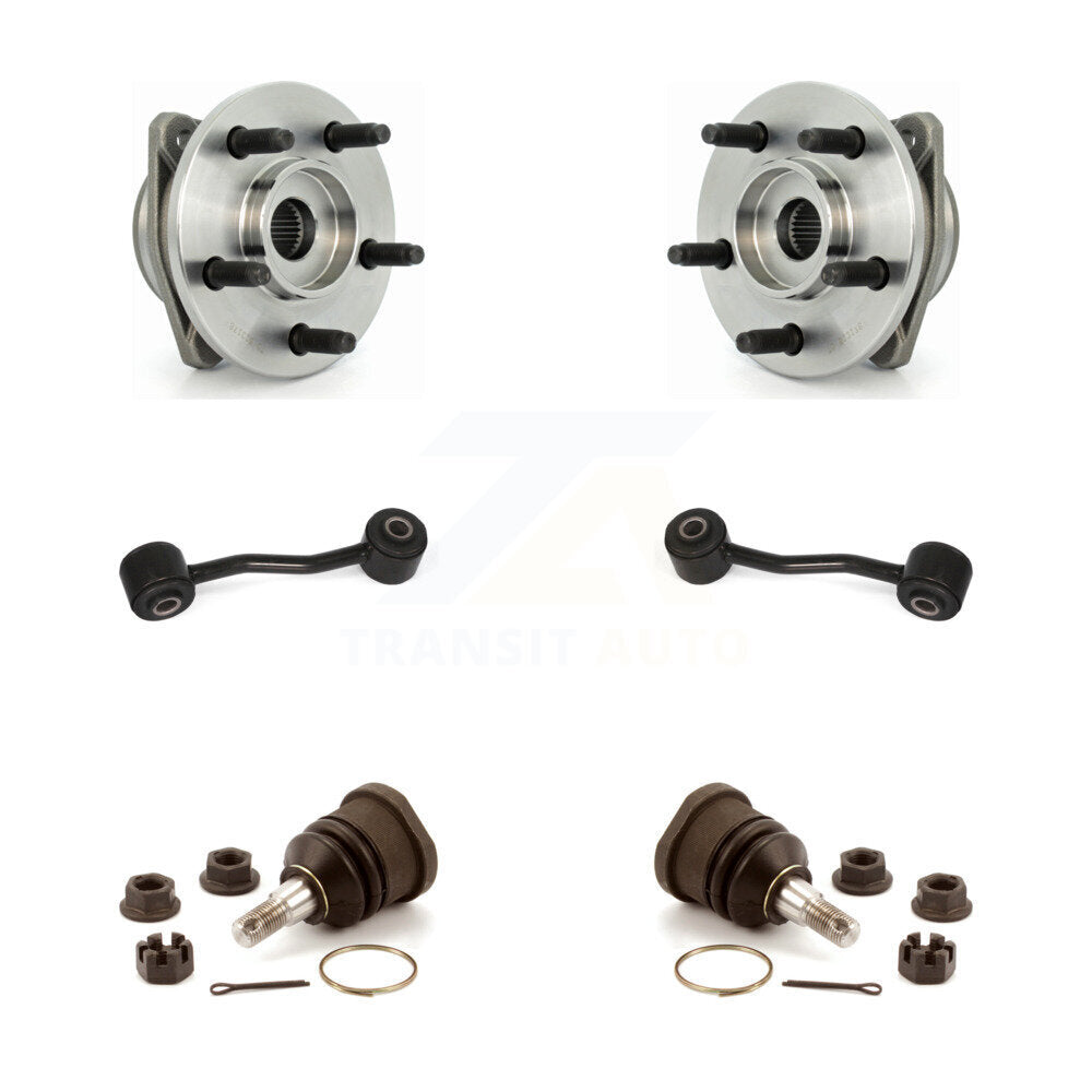 Bearing Lower Ball Joint & Sway Bar Link Front Kit For 2005 Jeep Liberty Non-ABS