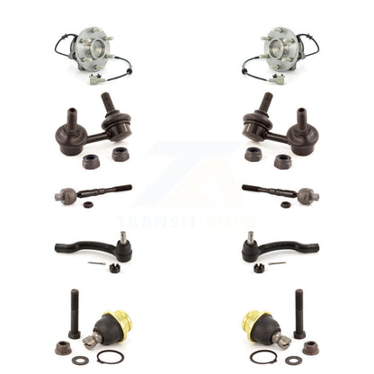 Bearing Lower Ball Joint Outer Inner Tie Rod & Link Front Kit (10Pc) For Nissan