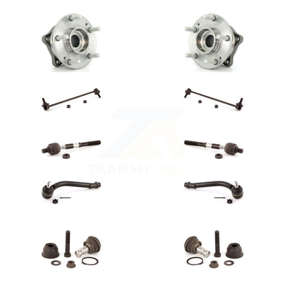 Bearing Lower Ball Joint Outer Inner Tie Rod & Link Front Kit (10Pc) For Hyundai