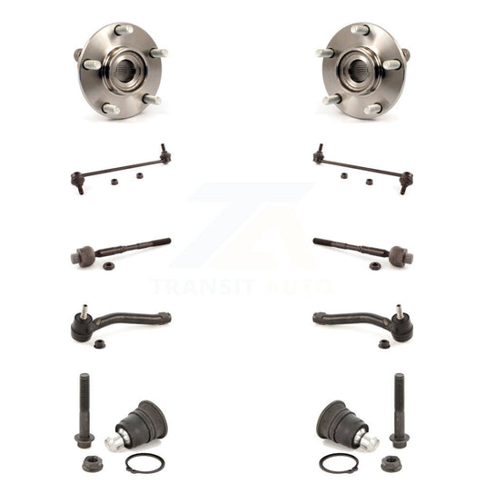 Bearing Lower Ball Joint Outer Inner Tie Rod & Link Front Kit (10Pc) For Nissan