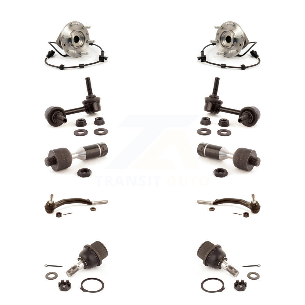 Bearing Lower Ball Joint Outer Inner Tie Rod Link Front Kit (10Pc) For GMC Envoy