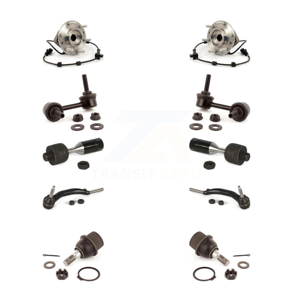 Bearing Lower Ball Joint Outer Inner Tie Rod Link Front Kit (10Pc) For GMC Envoy
