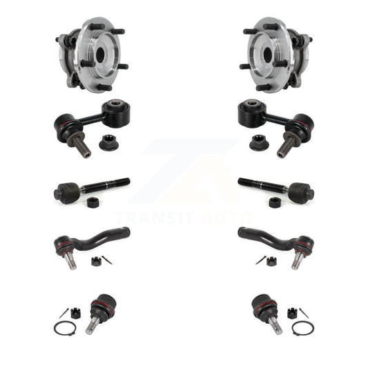 Bearing Lower Ball Joint Outer Inner Tie Rod & Link Front Kit (10Pc) For Toyota