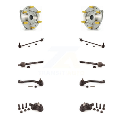 Hub Bearing Lower Ball Joint Outer Inner Tie Rod & Link Front Kit (10Pc) For Kia