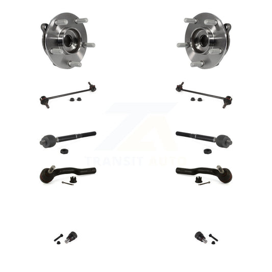 Bearing Lower Ball Joint Outer Inner Tie Rod & Link Front Kit (10Pc) For Mazda 3