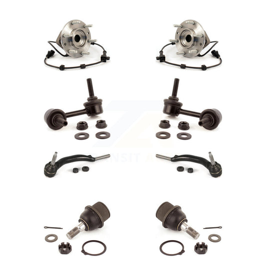 Bearing Lower Ball Joint Outer Tie Rod Link Front Kit (8Pc) For GMC Envoy XL EXT