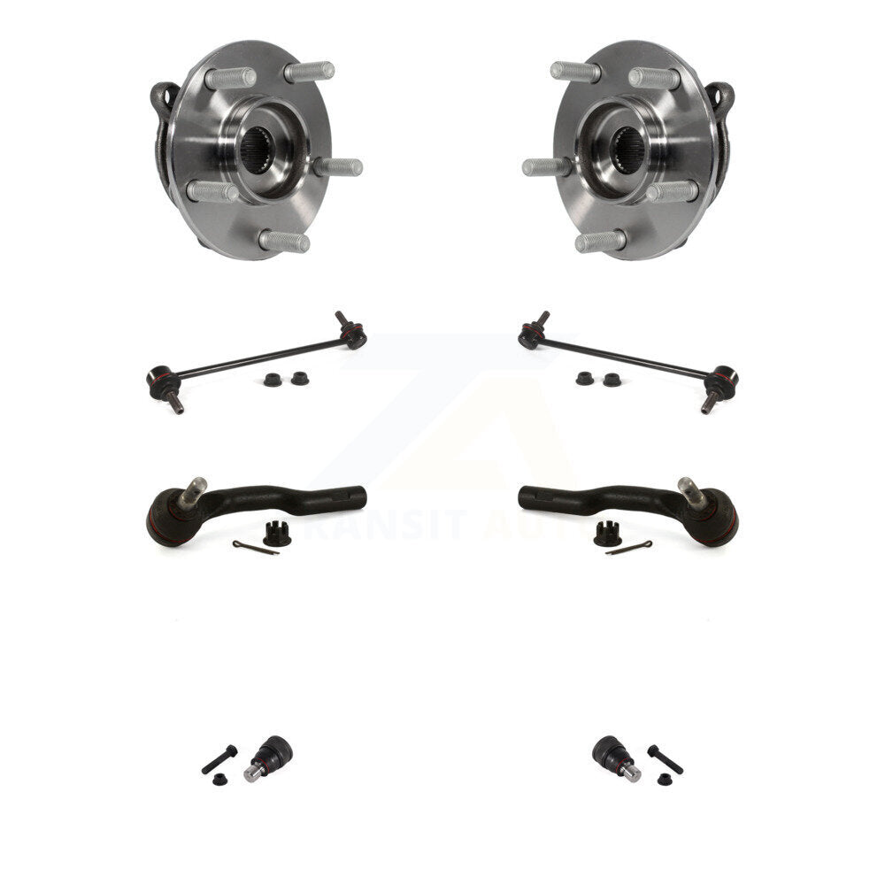 Bearing Lower Ball Joint Outer Tie Rod & Link Front Kit (8Pc) For Mazda 3 Sport