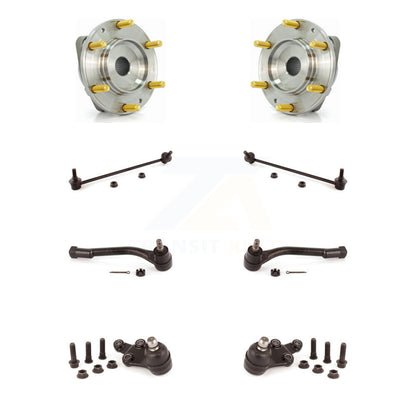 Hub Bearing Lower Ball Joint Outer Tie Rod & Link Front Kit (8Pc) For Kia Sedona
