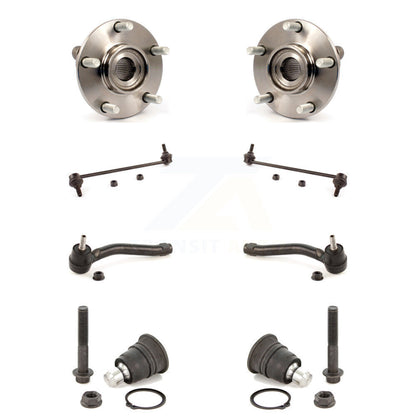 Hub Bearing Lower Ball Joint Outer Tie Rod Link Front Kit (8Pc) For Nissan Rogue