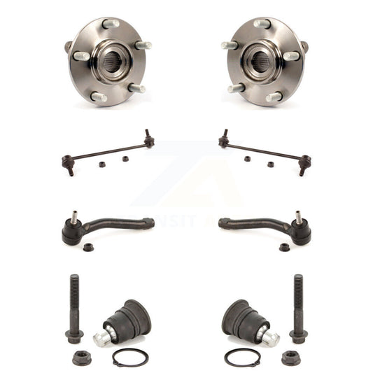 Hub Bearing Lower Ball Joint Outer Tie Rod Link Front Kit (8Pc) For Nissan Rogue