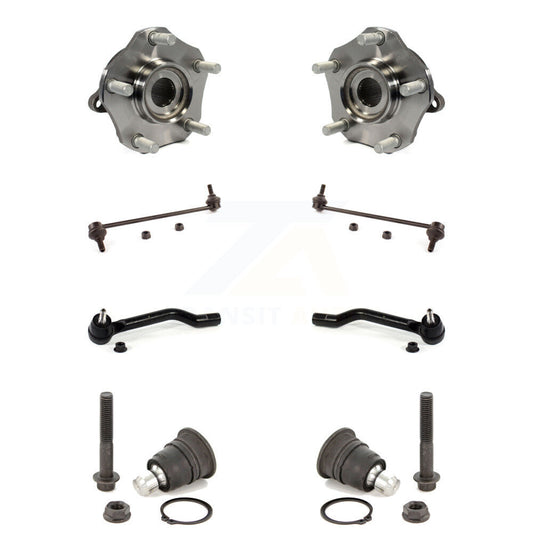Hub Bearing Lower Ball Joint Outer Tie Rod Link Front Kit (8Pc) For Nissan Rogue