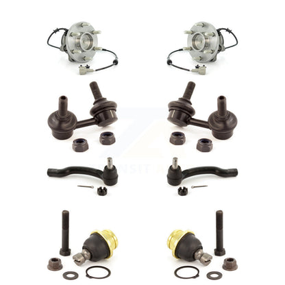 Bearing Lower Ball Joint Outer Tie Rod Link Front Kit (8Pc) For Nissan Frontier