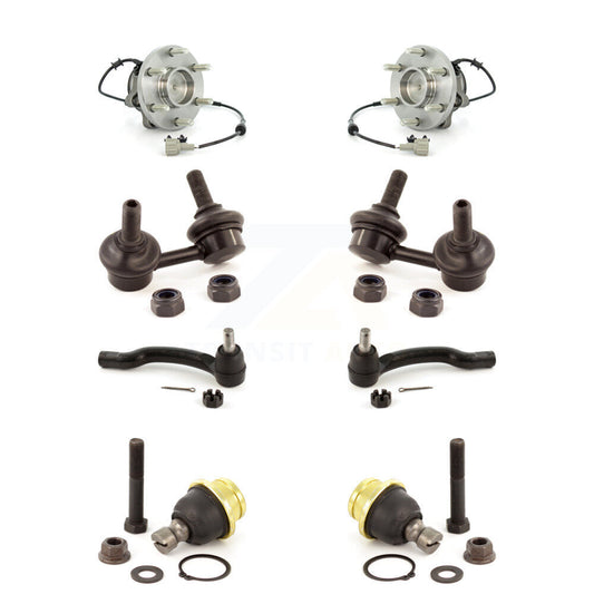 Bearing Lower Ball Joint Outer Tie Rod Link Front Kit (8Pc) For Nissan Frontier