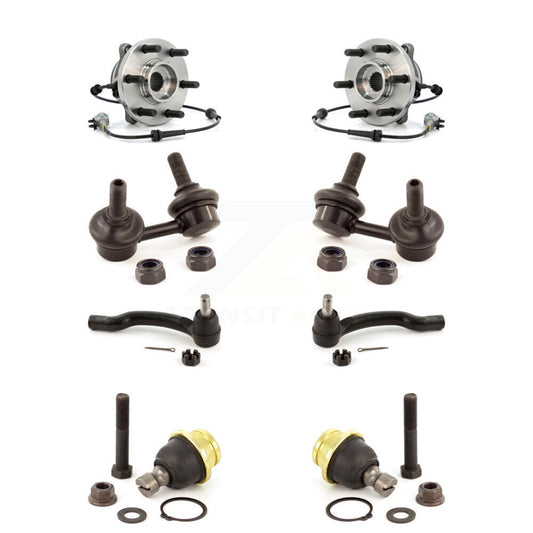 Bearing Lower Ball Joint Outer Tie Rod Link Front Kit (8Pc) For Nissan Frontier