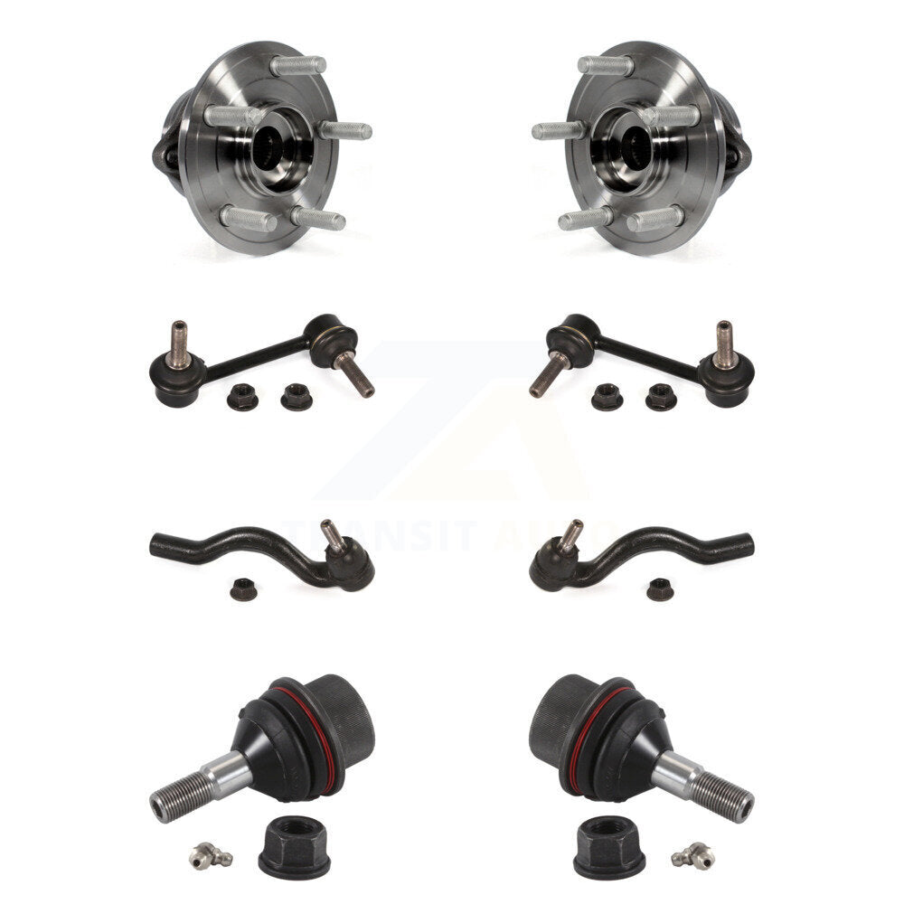 Bearing Lower Ball Joint Outer Tie Rod Link Front Kit (8Pc) For Jeep Grand Dodge
