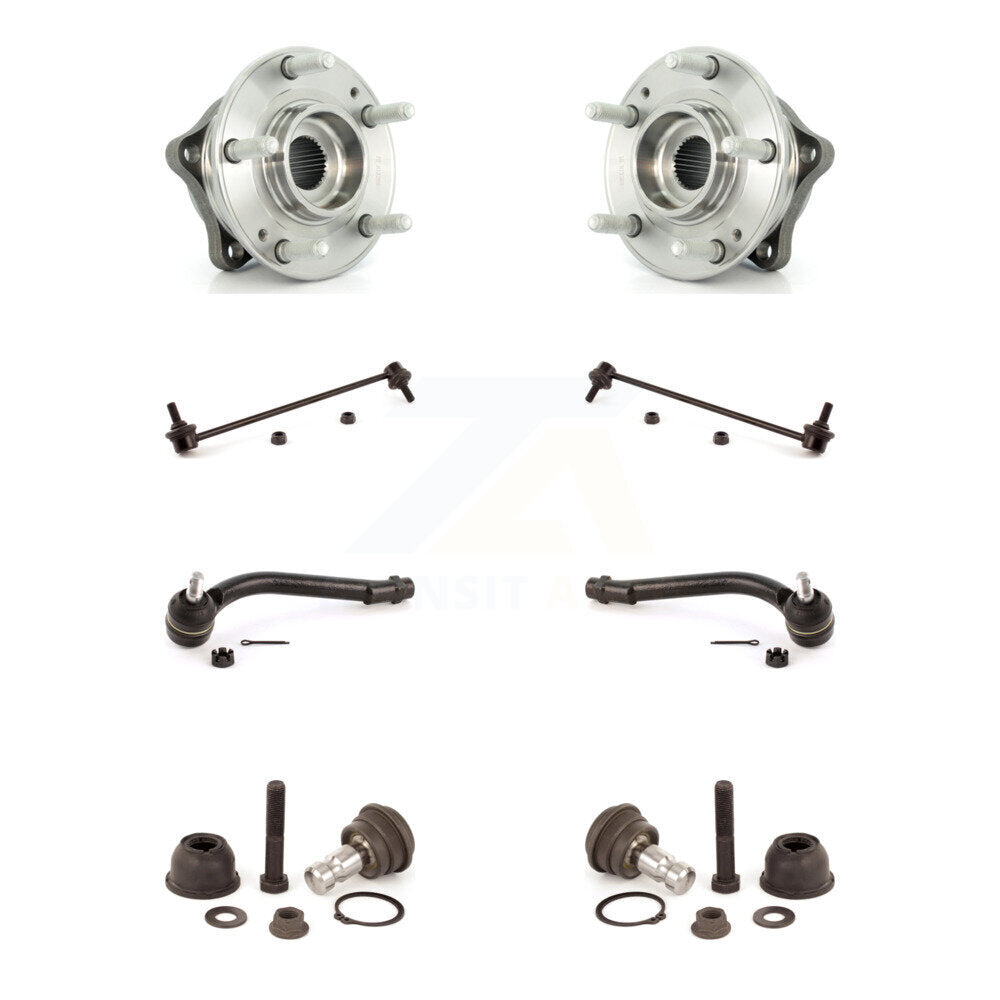Bearing Lower Ball Joint Outer Tie Rod Link Front Kit (8Pc) For Hyundai Santa Fe