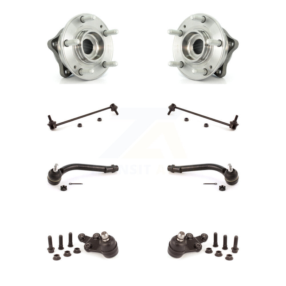 Bearing Lower Ball Joint Outer Tie Rod Link Front Kit (8Pc) For Hyundai Veracruz