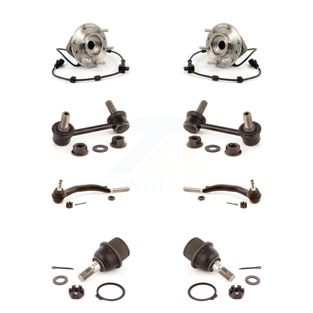 Bearing Lower Ball Joint Outer Tie Rod Link Front Kit (8Pc) For Chevrolet GMC XL