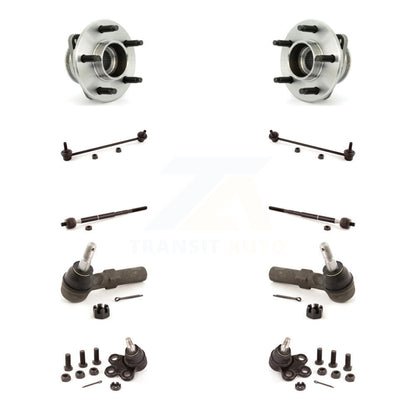 Hub Bearing Lower Ball Joint Outer Inner Tie Rod & Link Front Kit For Saturn Vue