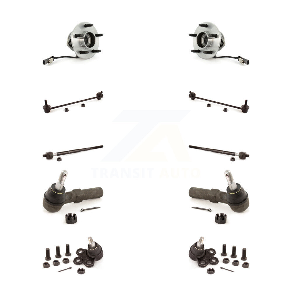 Bearing Lower Ball Joint Outer Inner Tie Rod Link Front Kit (10Pc) For Chevrolet